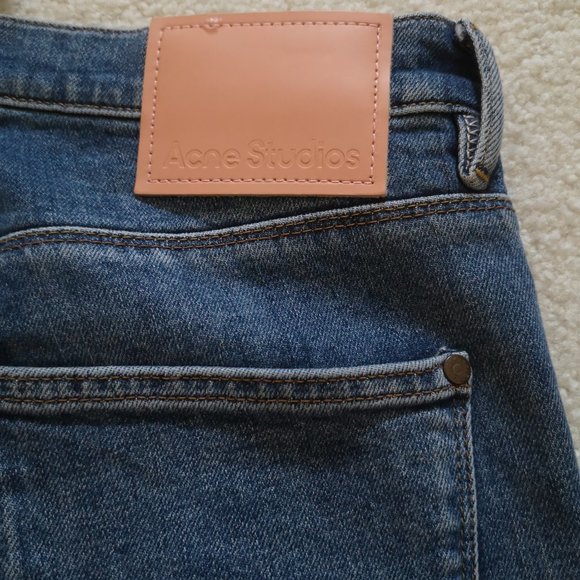 Acne Studios Men's Max Slim-fit Jeans in Mid Blue, 30x32 - Picture 6 of 8